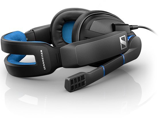Nero//Azzurro Sennheiser GSP 300 Cuffia Microfonica da Gaming Chiusa