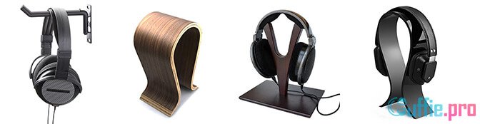 Kalibri Supporto Porta Cuffie In Legno Stand Da Tavolo Base (e8f - 5